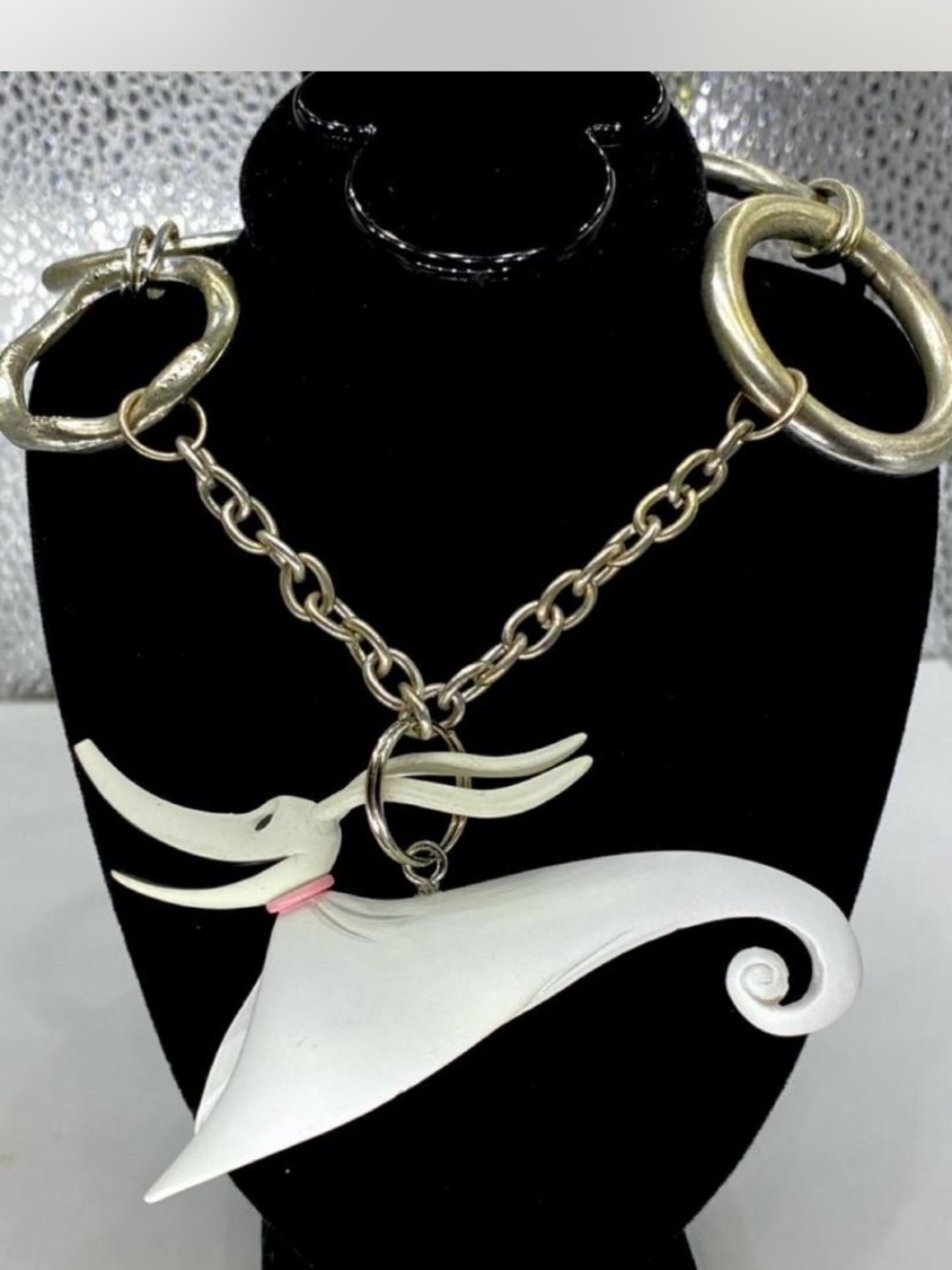 Disney *** Custom ^^^ A Nightmare before Christmas Charm” Hallmark “ Necklace *